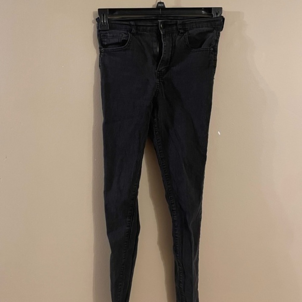 Forever 21 Women Black Stretch 5 Pocket Denim Jeans Size 25
